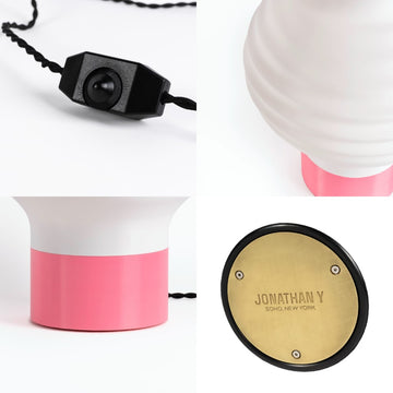 Asian Lantern Vintage Traditional Plant-Based PLA 3D Printed Dimmable LED Table Lamp - JONATHAN Y